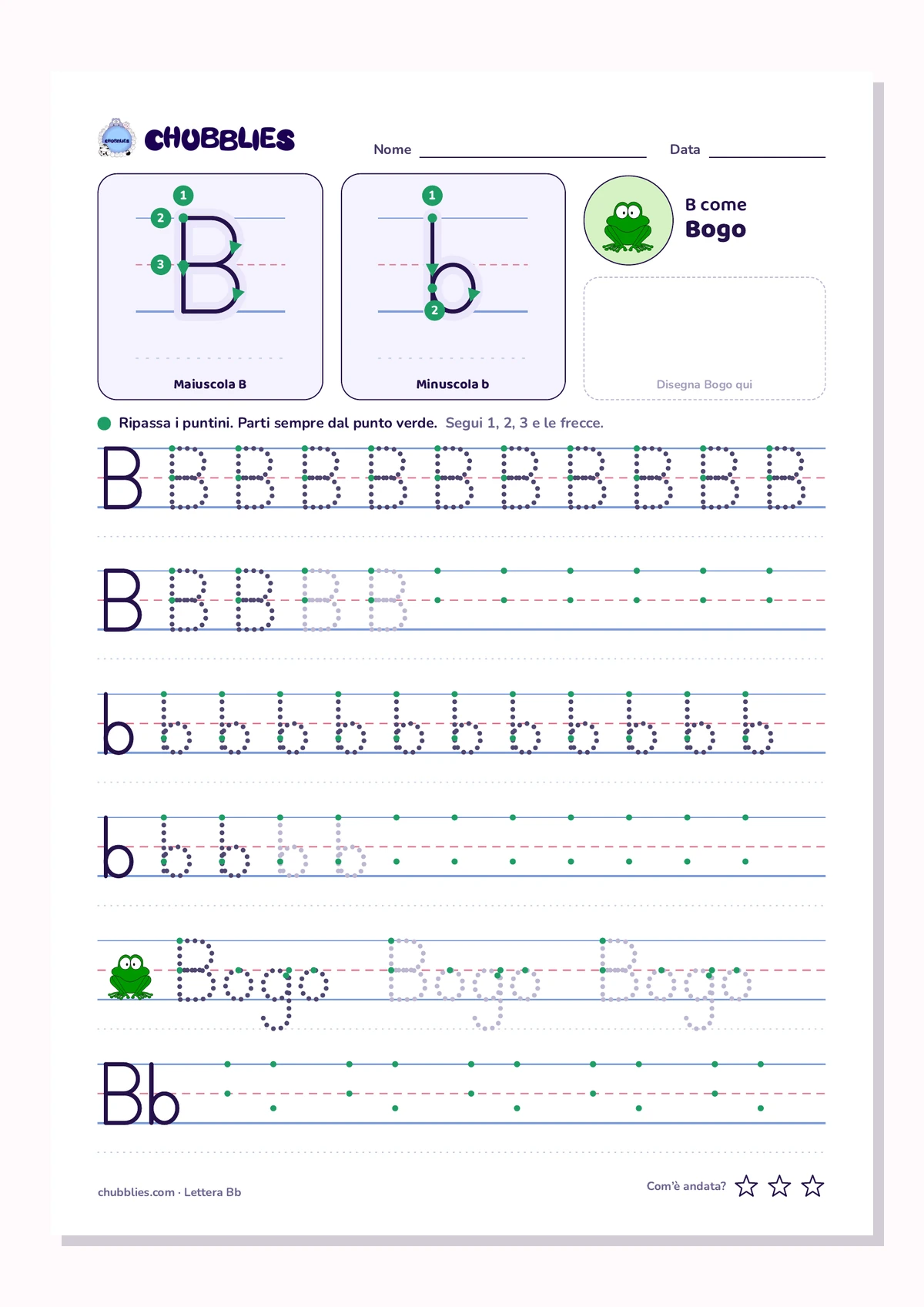 Anteprima di Quaderno delle lettere dei Chubblies - Ripassa l’alfabeto dalla A alla Z