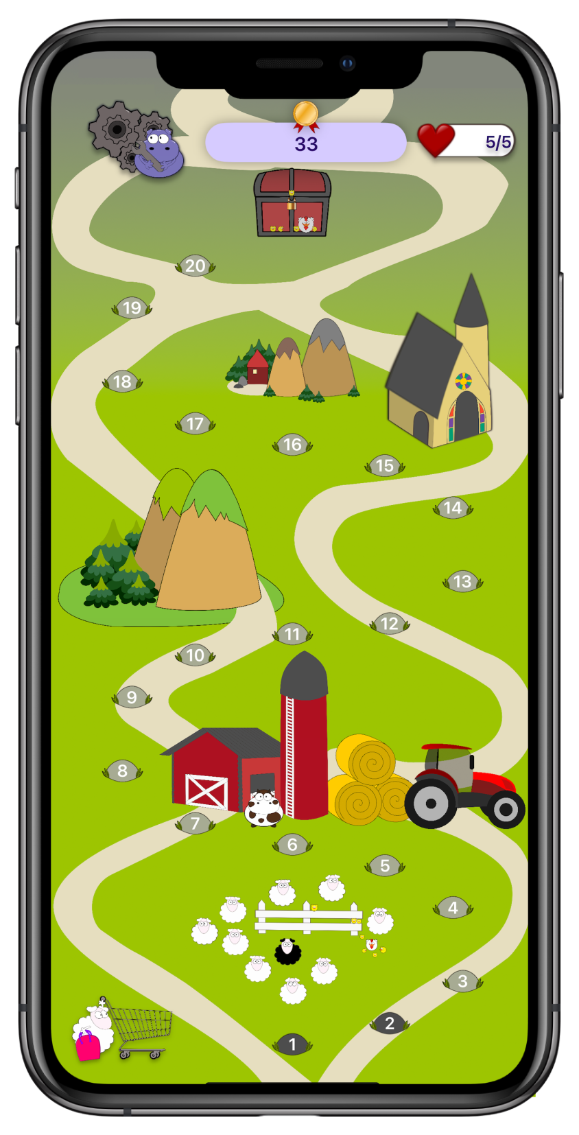 Mappa di Mind The Chubblie